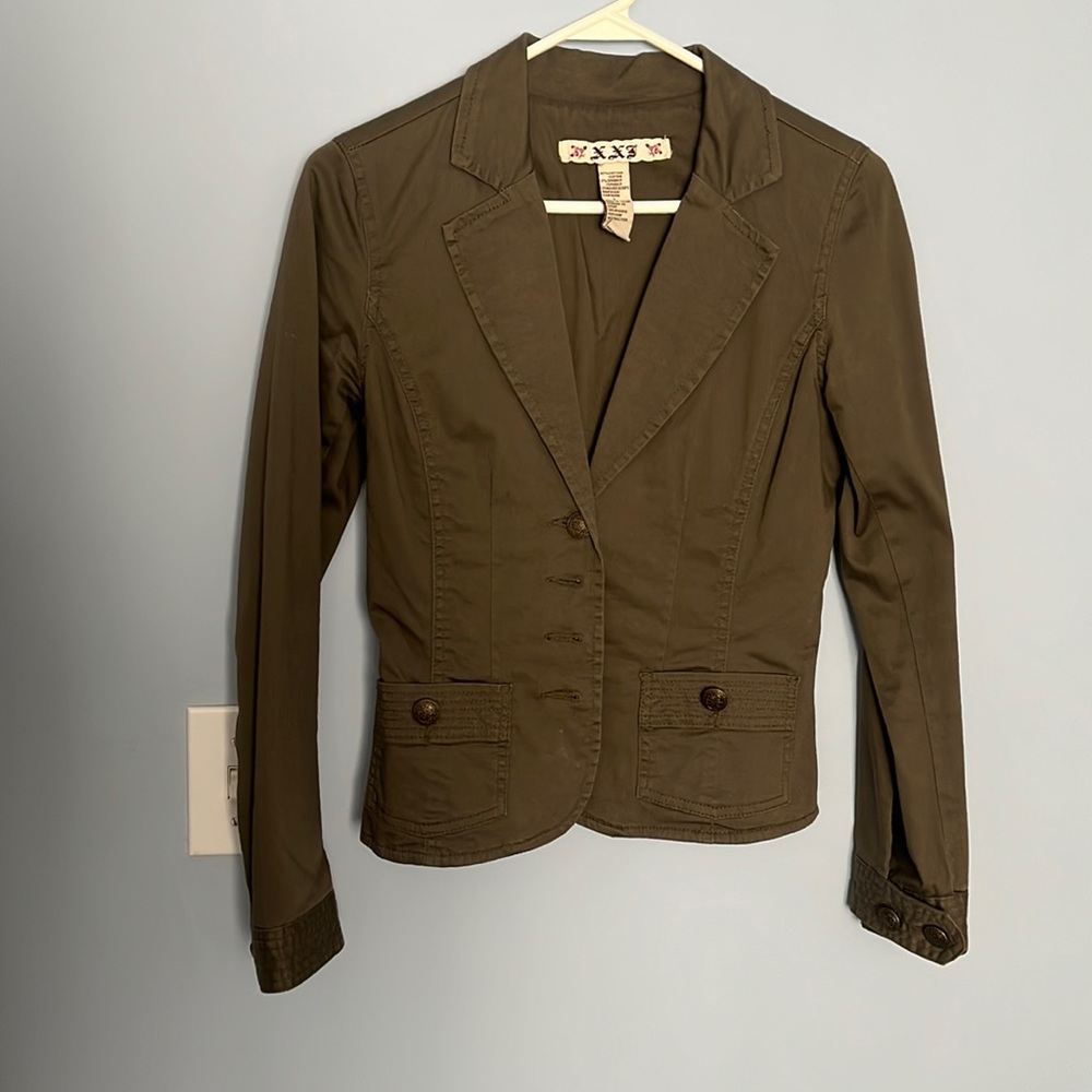 Super cute faded army green blazer, size small from Forever 21